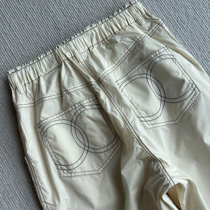 CHANEL BEIGE CASUAL PANTS 269664