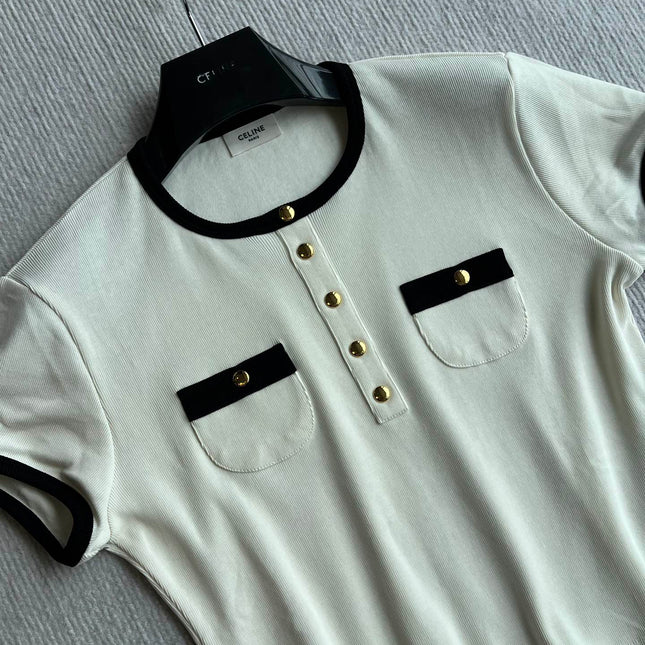 CELINE COLORBLOCK SHORT-SLEEVE T-SHIRT 269735