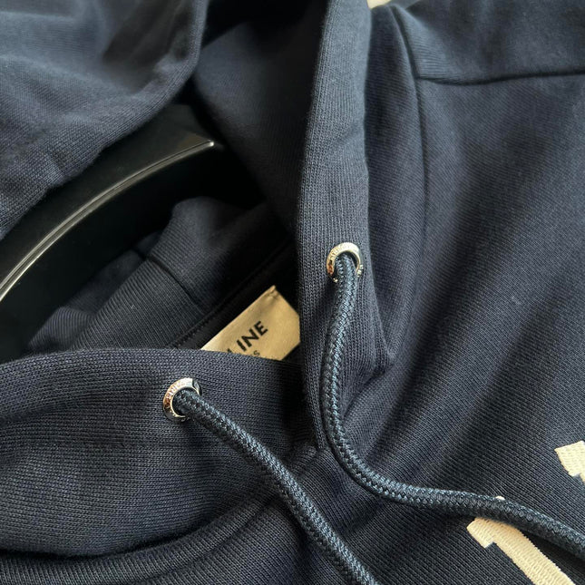 CELINE HOODED SWEATSHIRT WITH ANCHOR EMBROIDERY 275652