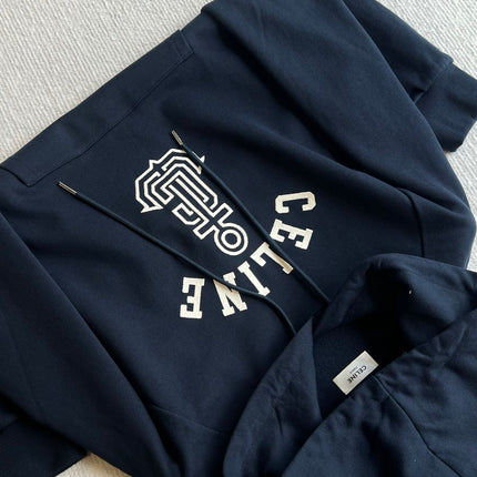 CELINE HOODED SWEATSHIRT WITH ANCHOR EMBROIDERY 275652