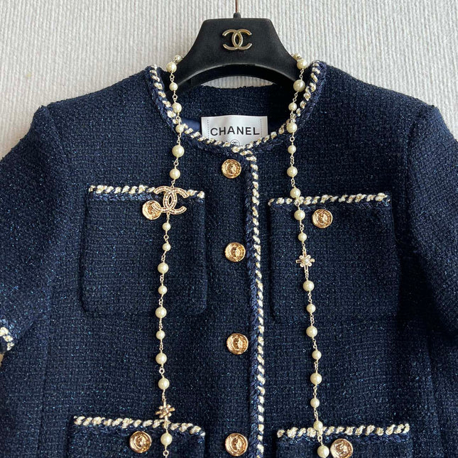 CHANEL SHORT-SLEEVE WOOL JACKET STYLE 29