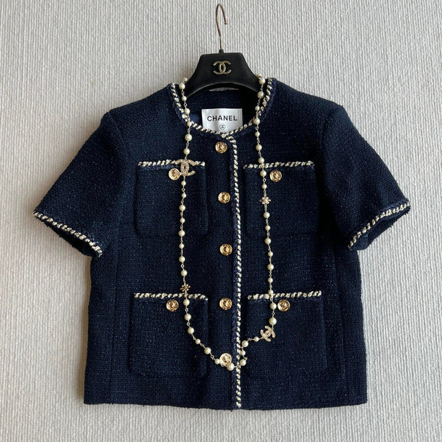 CHANEL SHORT-SLEEVE WOOL JACKET STYLE 29