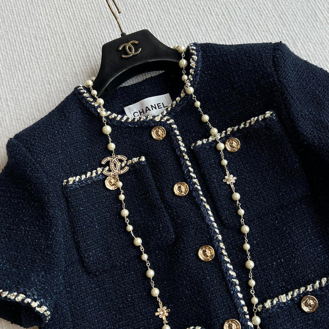 CHANEL SHORT-SLEEVE WOOL JACKET STYLE 29