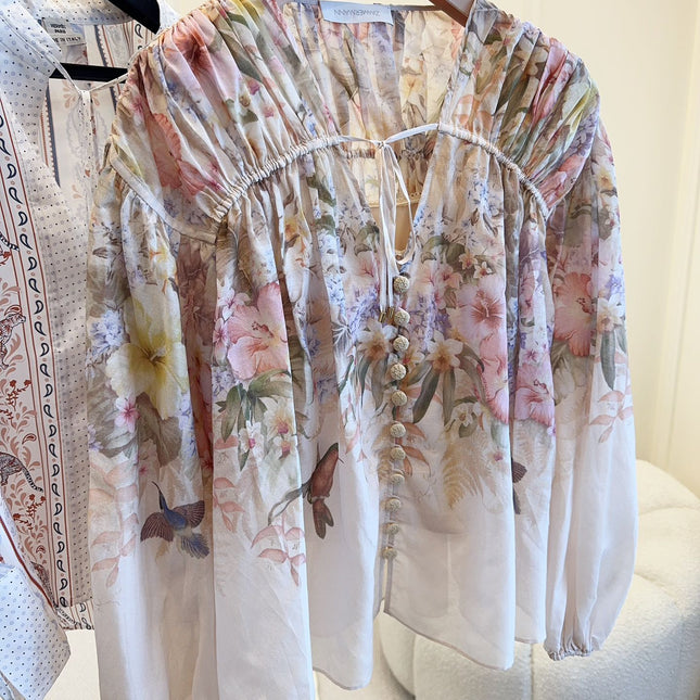 Zimmermann Blouse 25 Linen Silk 027