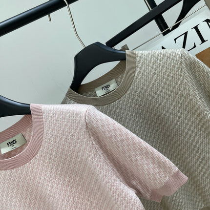 FENDI JACQUARD KNIT SWEATER 273205