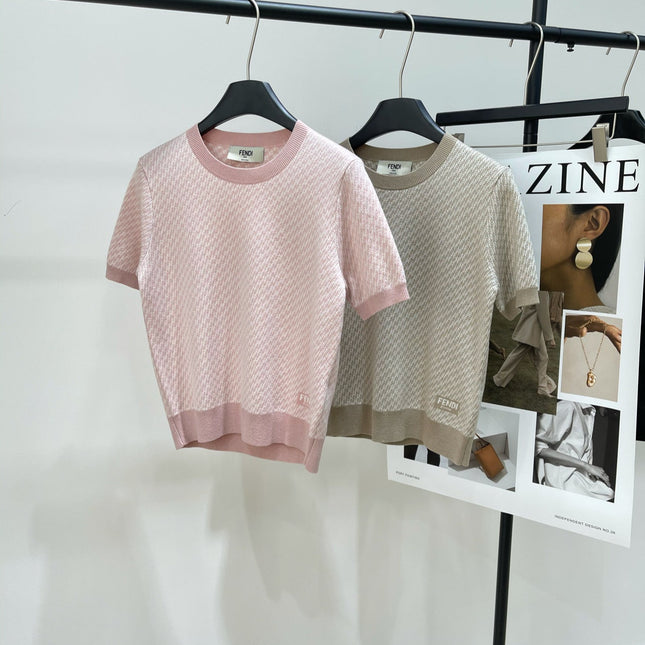 FENDI JACQUARD KNIT SWEATER 273205