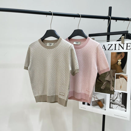 FENDI JACQUARD KNIT SWEATER 273205