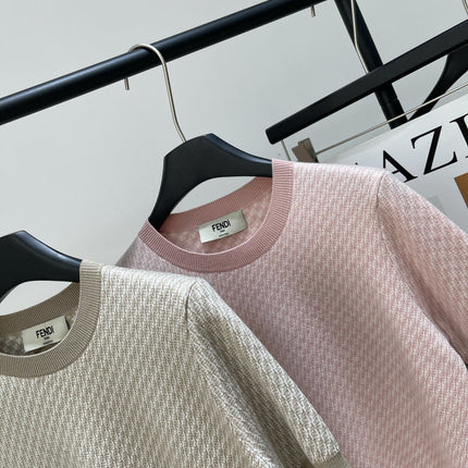 FENDI JACQUARD KNIT SWEATER 273205