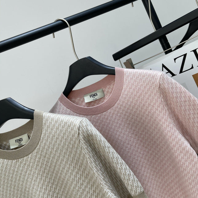 FENDI JACQUARD KNIT SWEATER 273205
