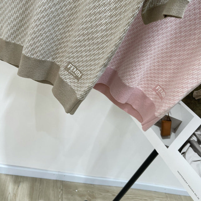 FENDI JACQUARD KNIT SWEATER 273205