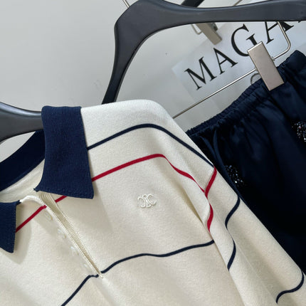 CELINE LONG-SLEEVE POLO SWEATER 275968