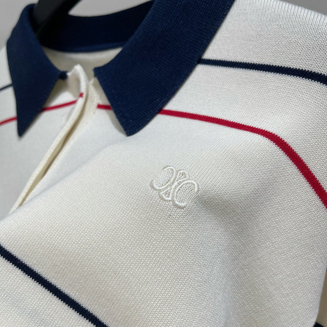 CELINE LONG-SLEEVE POLO SWEATER 275968