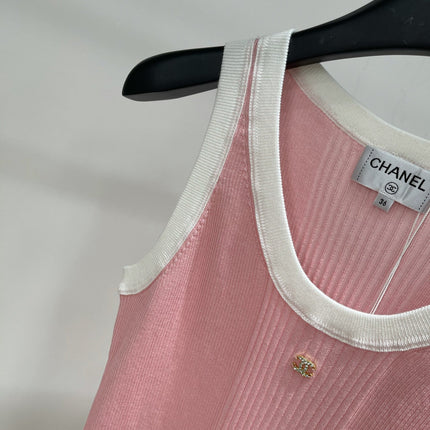 CHANEL SLEEVELESS KNIT TOP 259262