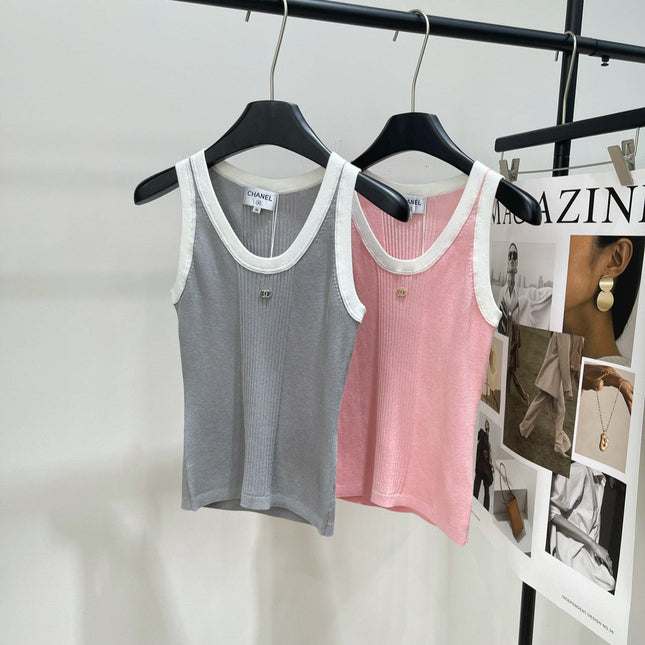 CHANEL SLEEVELESS KNIT TOP 259262