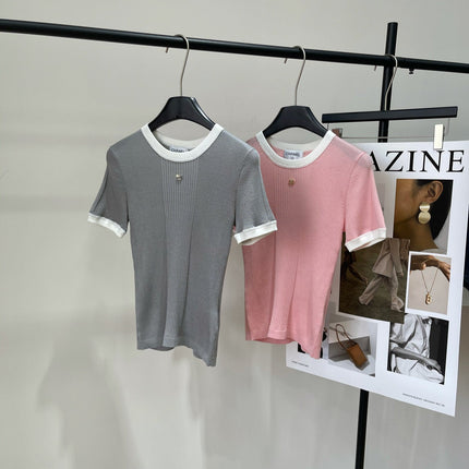 CHANEL SHORT-SLEEVE KNIT SWEATER 259270