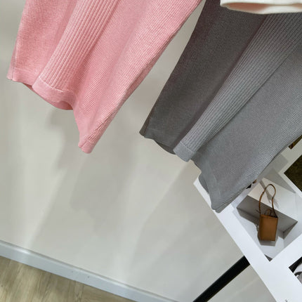 CHANEL SHORT-SLEEVE KNIT SWEATER 259270