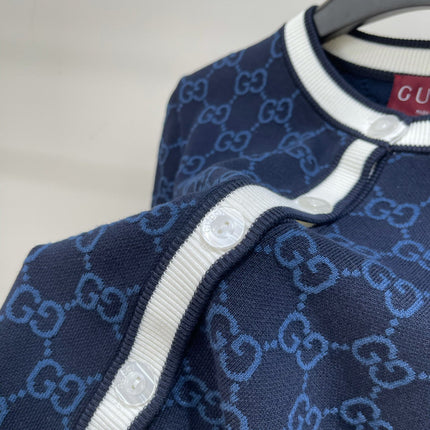 GUCCI CREW NECK CARDIGAN WITH WHITE TRIM 276013