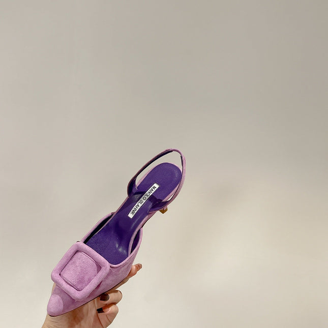 maysale 70 purple suede calfskin