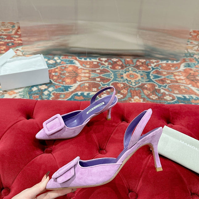 maysale 70 purple suede calfskin