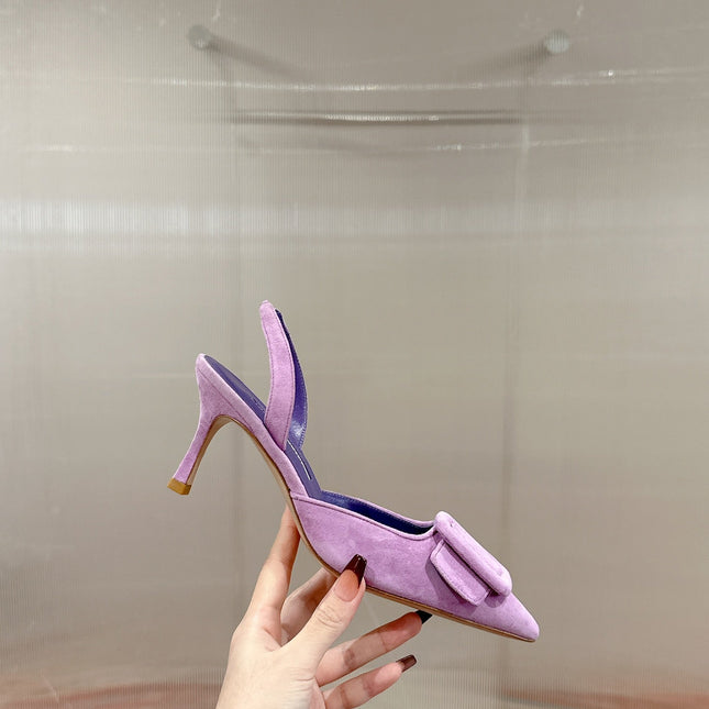 maysale 70 purple suede calfskin