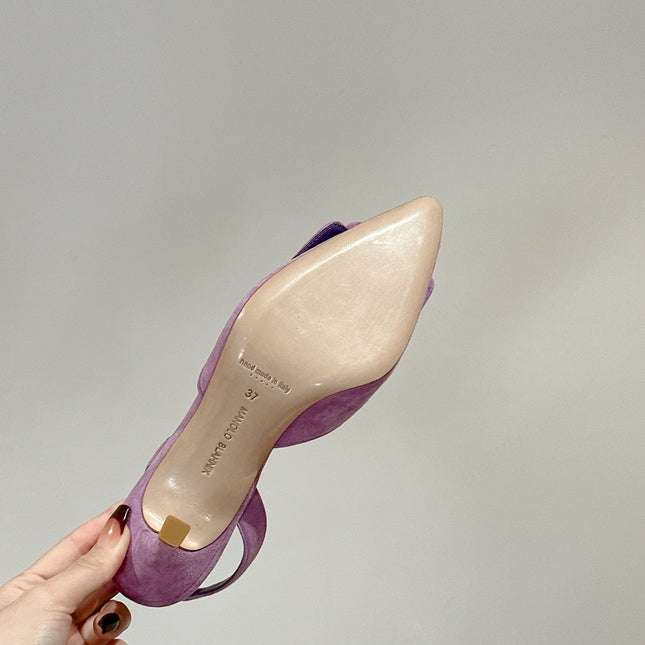 maysale 70 purple suede calfskin