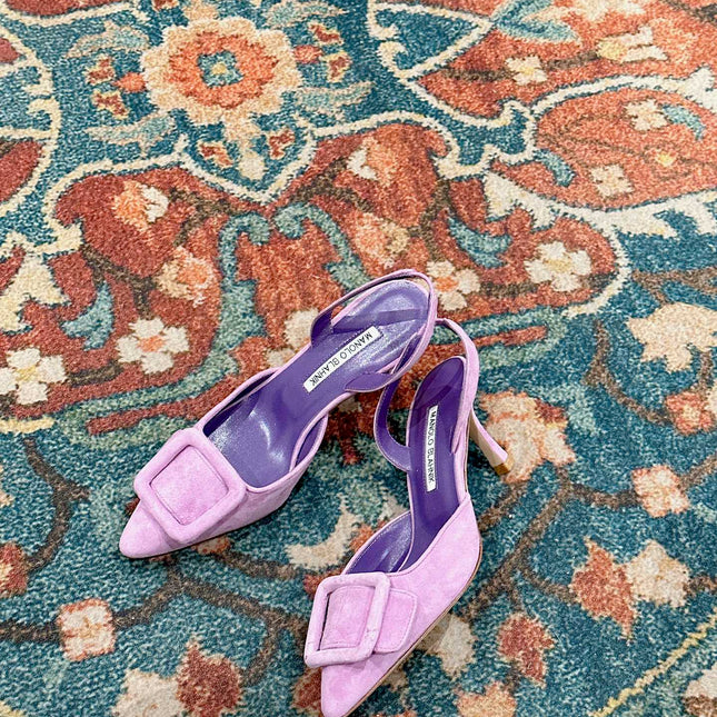 maysale 70 purple suede calfskin