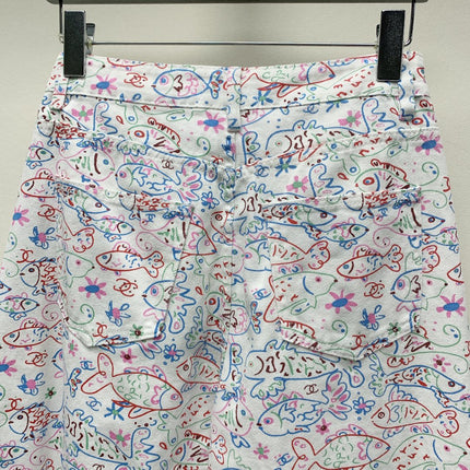 CC PRINTED JEANS 268027