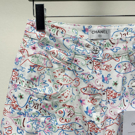 CC PRINTED JEANS 268027