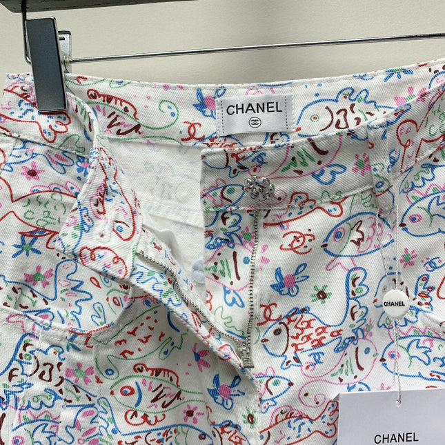 CC PRINTED JEANS 268027