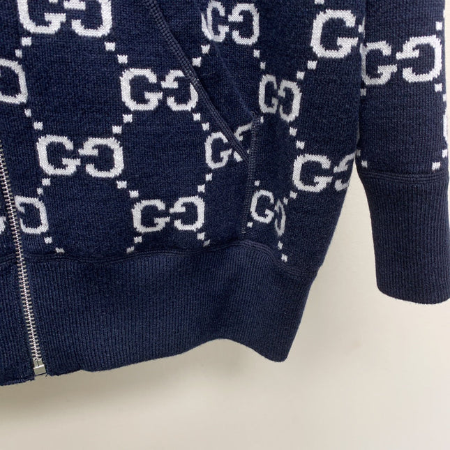 GUCCI ZIP-UP KNIT JACKET 232193