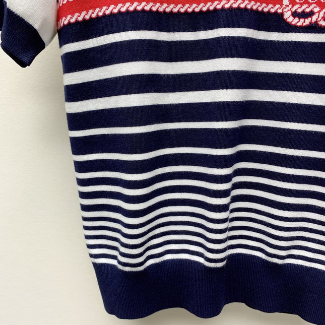 GUCCI SHORT-SLEEVE KNIT TOP 253099