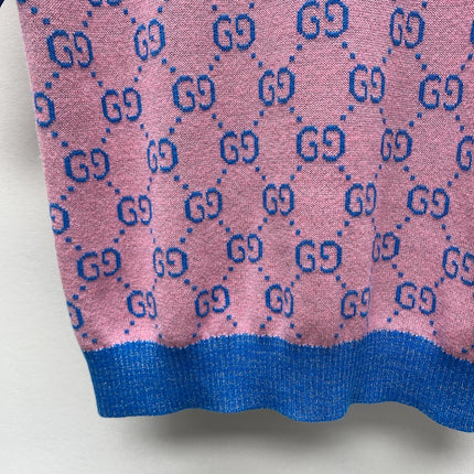 GUCCI SHORT-SLEEVE KNIT TOP 257395