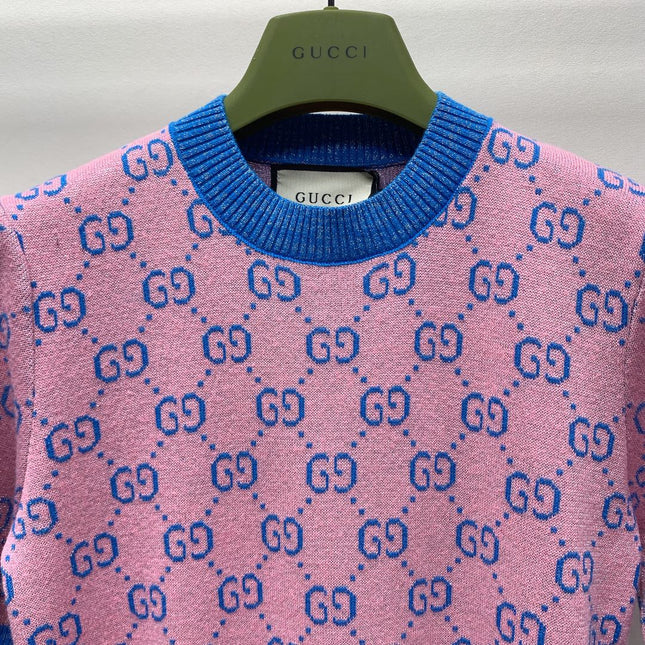 GUCCI SHORT-SLEEVE KNIT TOP 257395