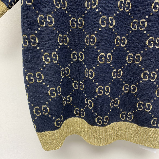 GUCCI SHORT-SLEEVE KNIT TOP 257396