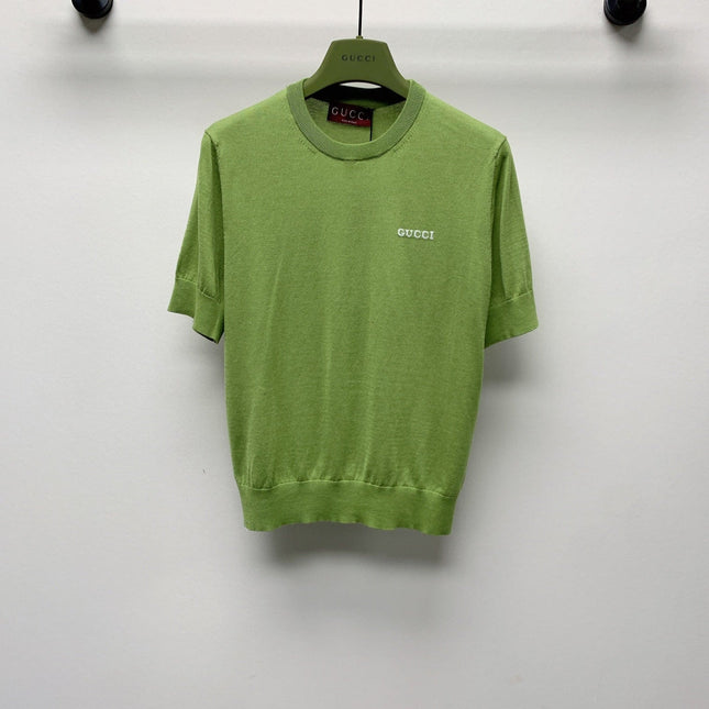 GUCCI SHORT-SLEEVE KNIT TOP 271724