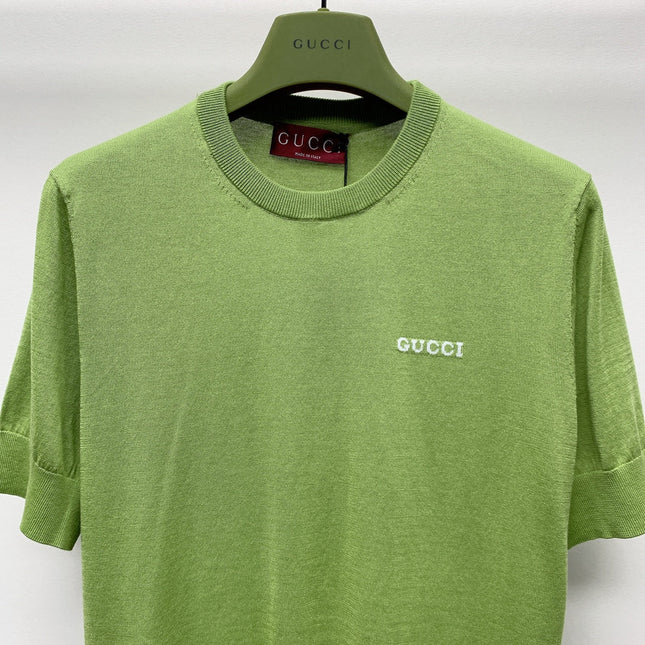 GUCCI SHORT-SLEEVE KNIT TOP 271724