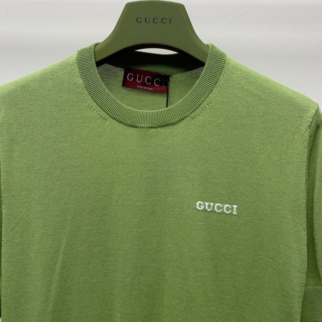 GUCCI SHORT-SLEEVE KNIT TOP 271724