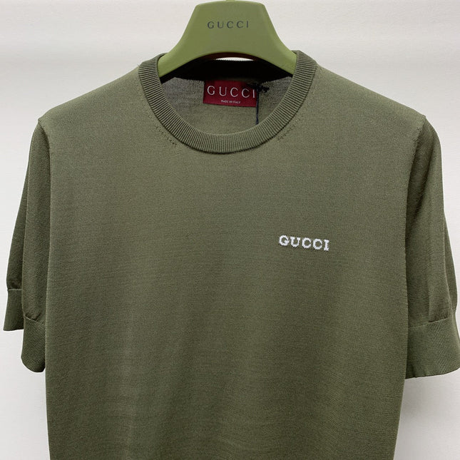 GUCCI SHORT-SLEEVE KNIT TOP 271725