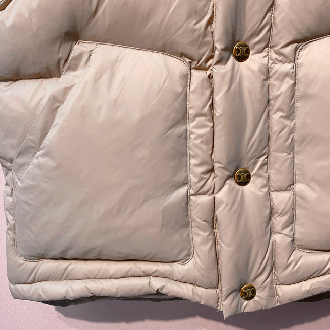 CELINE 25S UFFER VEST WITH KNIT COLLAR 0044