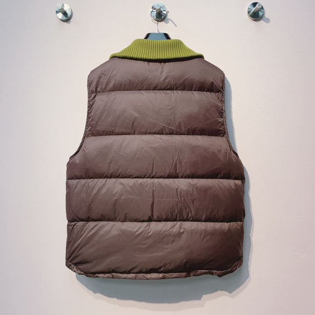 CELINE 25S UFFER VEST WITH KNIT COLLAR 0043