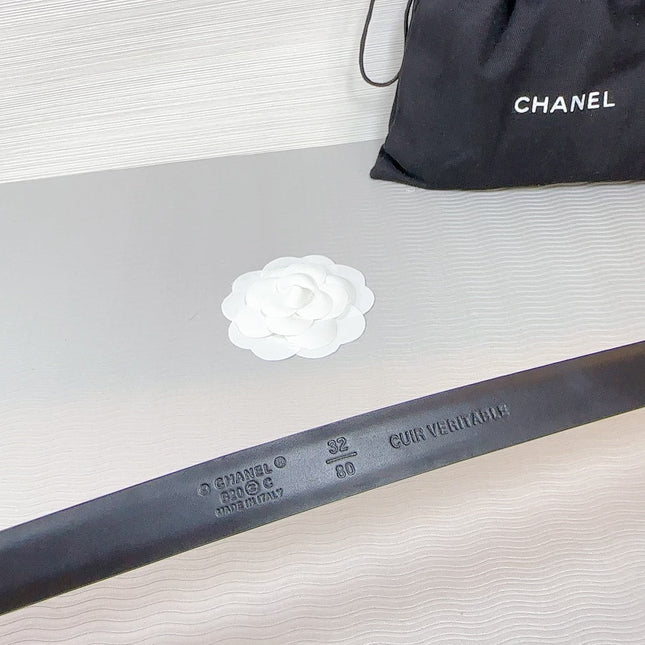 CC BELT 20 MM IN DEEP PINK SMOOTH CALFSKIN GOLD HARDWARE ATTACH RHINSTONE