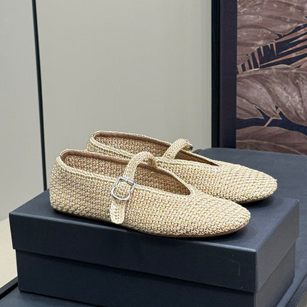 HANDWOVEN BALLET FLAT BEIGE