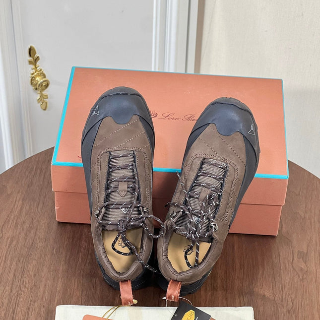 LP KATHARINA SNEAKER LIGHT BROWN AND CHARCOAL SUEDE