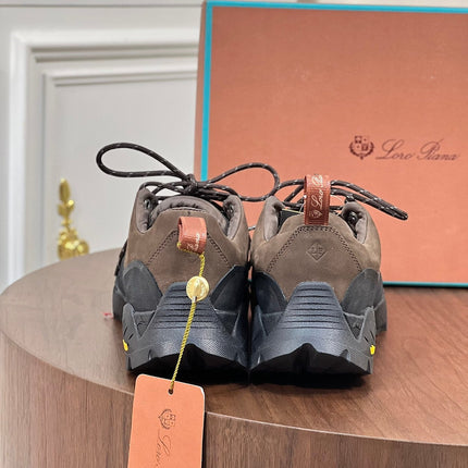 LP KATHARINA SNEAKER LIGHT BROWN AND CHARCOAL SUEDE