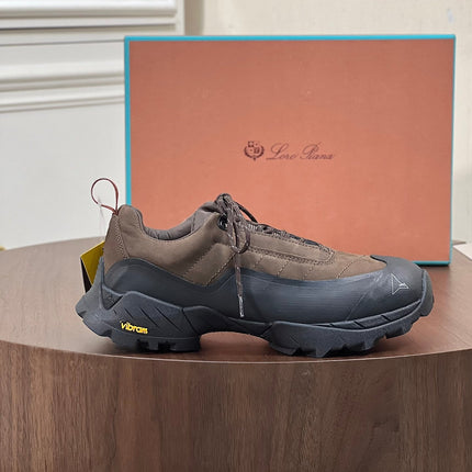 LP KATHARINA SNEAKER LIGHT BROWN AND CHARCOAL SUEDE