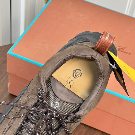 LP KATHARINA SNEAKER LIGHT BROWN AND CHARCOAL SUEDE