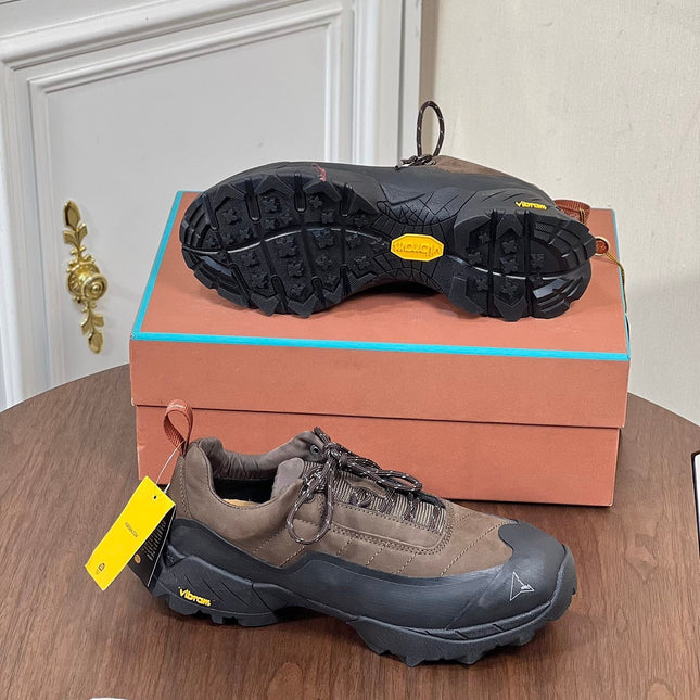 LP KATHARINA SNEAKER LIGHT BROWN AND CHARCOAL SUEDE