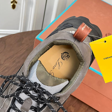 LP KATHARINA SNEAKER LIGHT GRAY AND CHARCOAL SUEDE