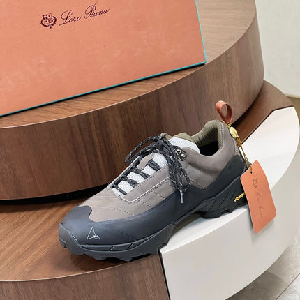 LP KATHARINA SNEAKER LIGHT GRAY AND CHARCOAL SUEDE