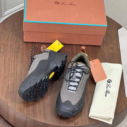 LP KATHARINA SNEAKER LIGHT GRAY AND CHARCOAL SUEDE